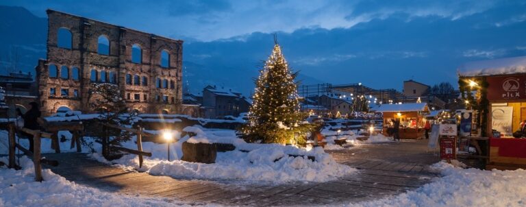 Weihnachtsmarkt Stadt Aosta